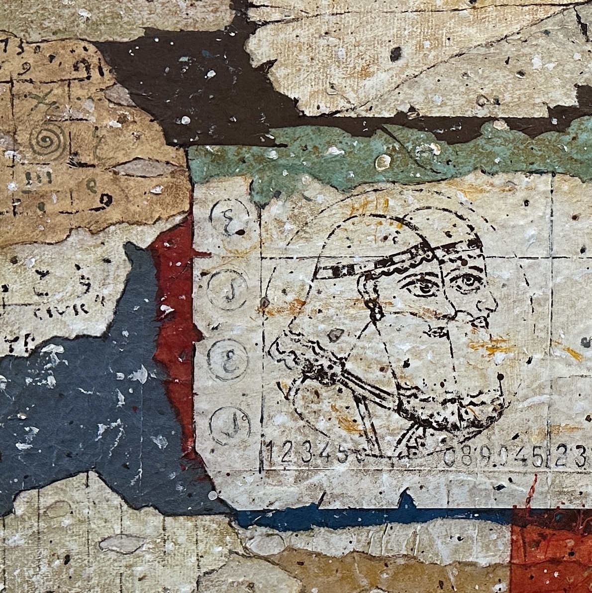 George Baylouni | Das Gedächtnis der Erde | Malerei & Collage