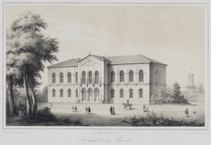 Historische Außenansicht der Kunsthalle um 1850