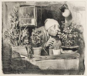 Honoré Daumier, L'odorat, 1839