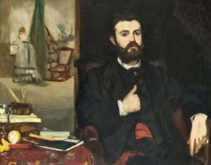 Bildnis des Zacharie Astruc (1866) von Édouard Manet